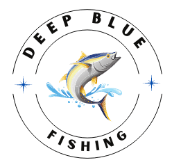 Deep blue fishing-logo black
